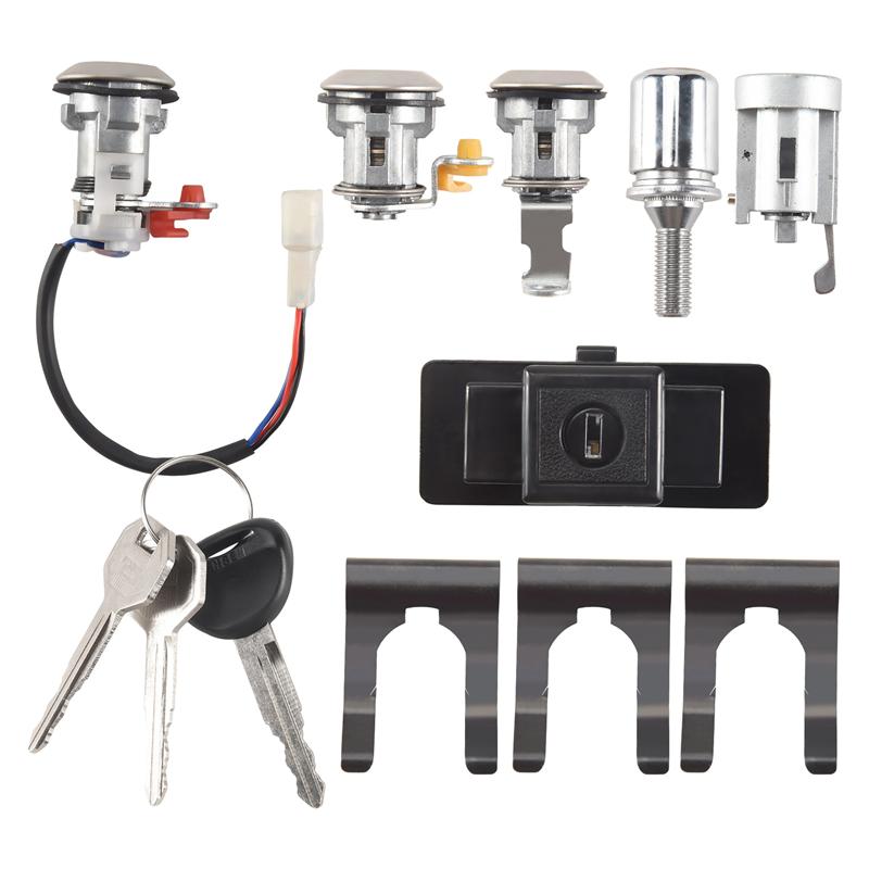 Car Lock Cylinder & Key For Mitsubishi Pajero Shogun Montero MK2 V31 V32 MR259744