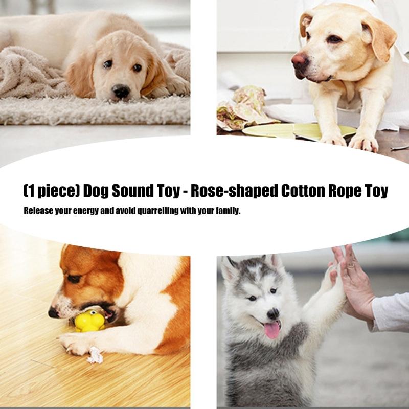 Peluche Rosa Giocattolo per Animali Giocattolo da Masticare e Pulire i Denti per Cuccioli Dentizione Pulizia dei Denti Cane Rosa Masticare Rosa Giocattolo Dentizione
