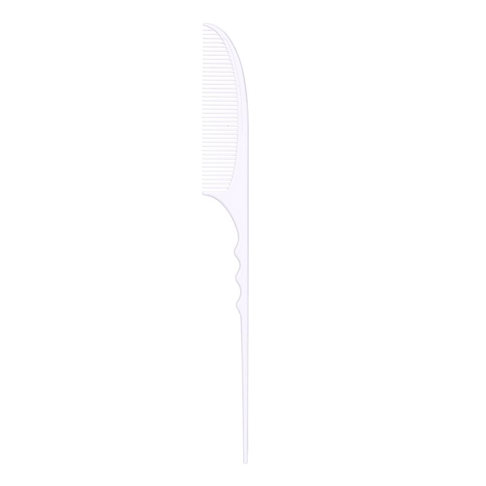 Tail Comb with Long Thin Handle Styling Carbon Heat Resistant Comb Hair Styling Comb for Women Men for Adding Volume белый