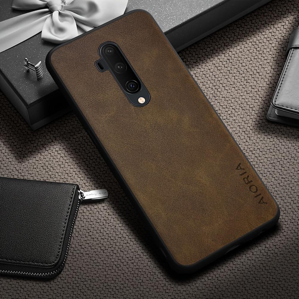 Phone Case - Luxury Retro Faux Leather Phone Case for Oneplus 9 8 7 6 Pro 9R 9RT 9 US 6T 8T 7T Pro Matte Soft Bumper Hard Back Cover Fashion Case