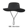 Summer outdoor bucket hat men's nylon large brim sun protection hat breathable UV protection big head circumference sun hat
