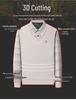 Men's Autumn/Winter Faux Two-Piece Fleece Polo Base Layer Shirt