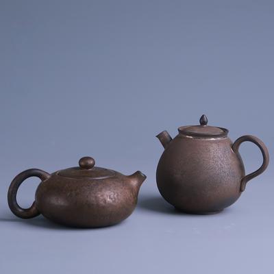Rust Glazed Ceramic Teapot Kung Fu Teaware Coarse Pottery Xishi Teapot Home Tea Making Utensils Tea Art Teapots Tea Making Tools