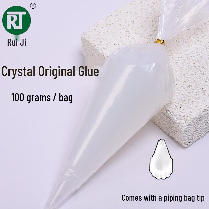 Rui Ji 100g Colla Cristallo Trasparente - A Base d'Acqua, Crema Simulazione Mescolanza Colori