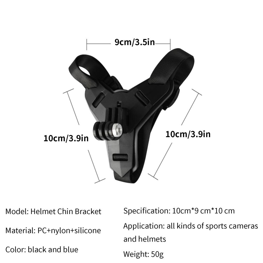 Motorcycle Chin Bracket Wear-resistant Shockproof Camera Holders Adjustable Lightweight Mount Holder Adults Supplies