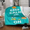 1pc Phineas and Ferb5 Blanket, Gift, for Men and Women, Soft Blanket, Good for Sofa Bed Couch Travel, Lightweight Flannel Blanket