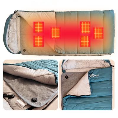 Cobertor Elétrico USB 5V Tapete Aquecedor de Corpo de Inverno Colchão Termostato Aquecimento Isolamento Saco de Dormir Aquecido para Camping Suprimentos para Exterior