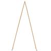 8 ft tall Gold Triangle Metal Arch Backdrop Stand Wedding Photo Background Party for your Vows,  Guest Shots,Head Table Backdrop