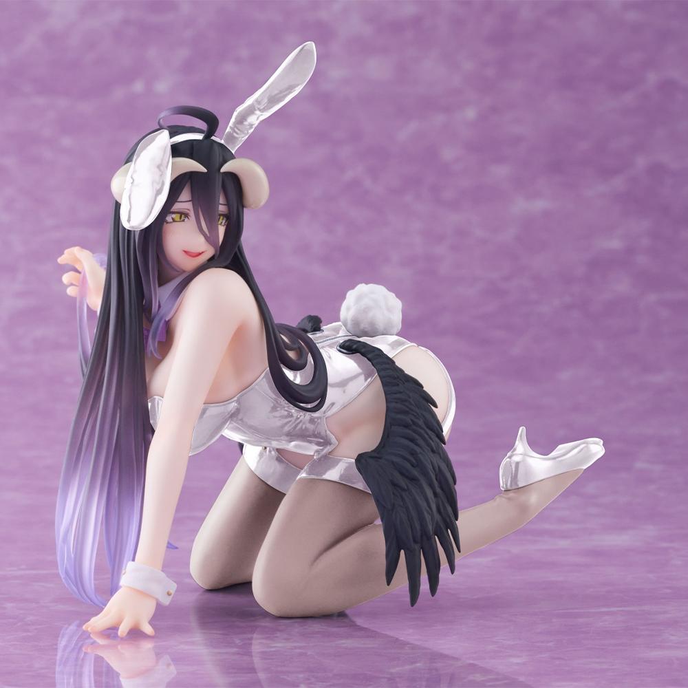 Anime Albedo Figur Kaninchenohr Succubus Actionfigur schöne Mädchen Modell PVC Schreibtischornamente Sammlerspielzeug Geschenke 12cm