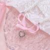 Cute Romantic Pink Bowknot Pearl Beaded Heart Crystal Cross Pendant Necklace for Women Charm Sexy Y2K Collar Jewelry Accessory