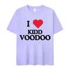 I Love Kidd Voodoo Album Tour 2025 Pattern Tshirt Summer Mens Women Hiphop Classic Pure Cotton Hot Sale Pop Tshirt Teenagers
