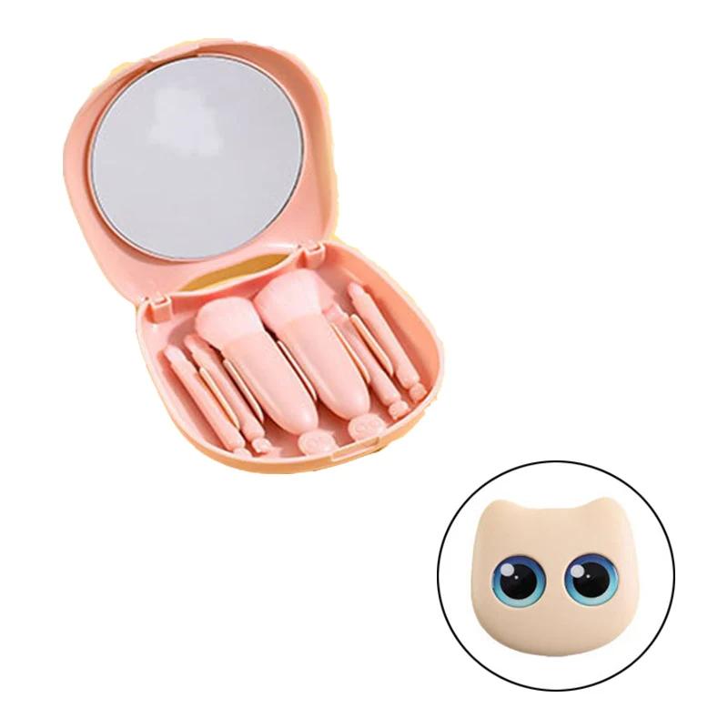 

6 шт. Мини-кистей для макияжа, набор кистей для макияжа в дорогу, портативные косметические кисти для пудры, тонального крема, румян, консилера, кисти для макияжа