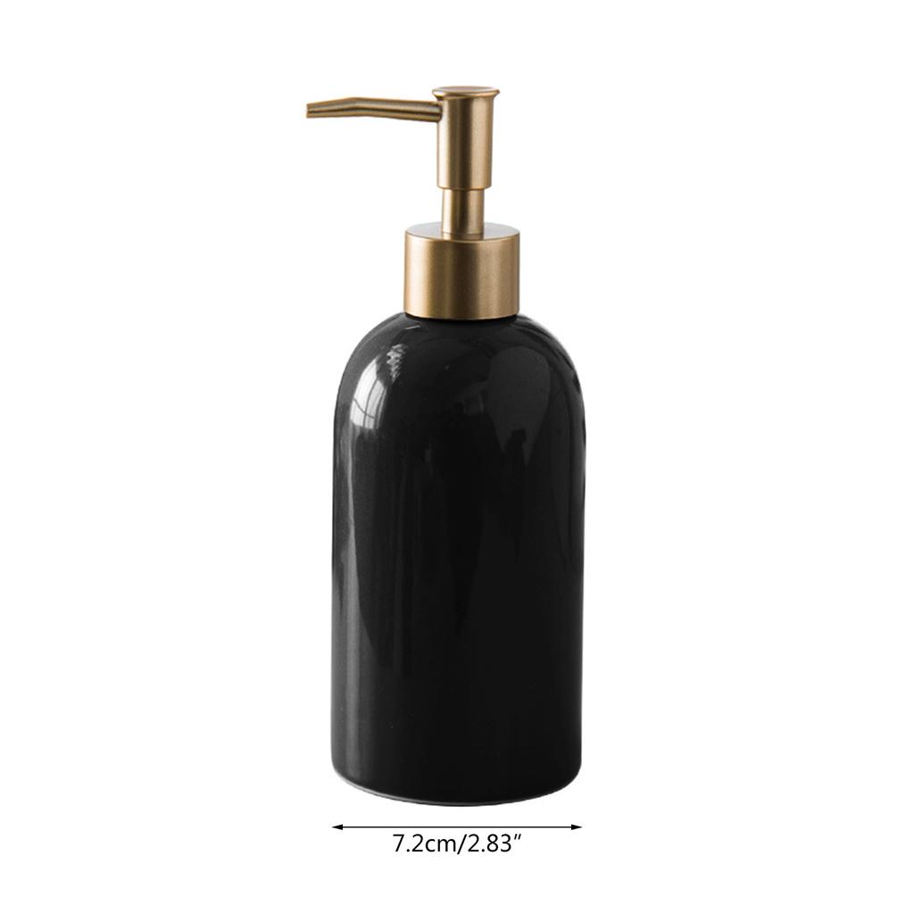 Stylish Lotion Bottle Ceramic Hand Sanitizer Bottle Press Dispenser Rust Free Shampoo Shower Gel Press Bottle