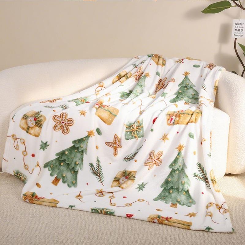 Printed Christmas Blanket Christmas Decorative Blanket Little Soft Blanket Warm Cover For Winter 130x170cm