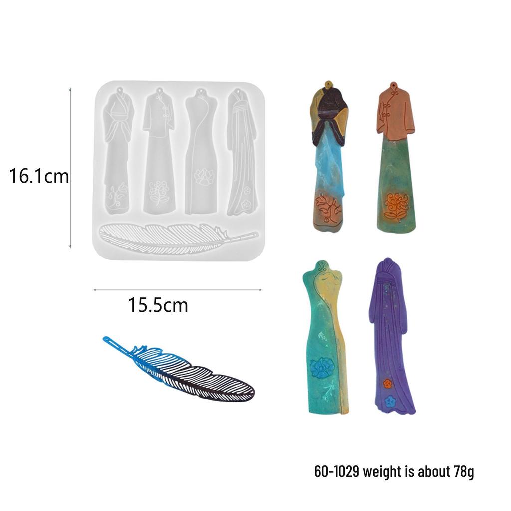 DIY Geometric Silicone Mold for Round, Oval, and Earring Pendants