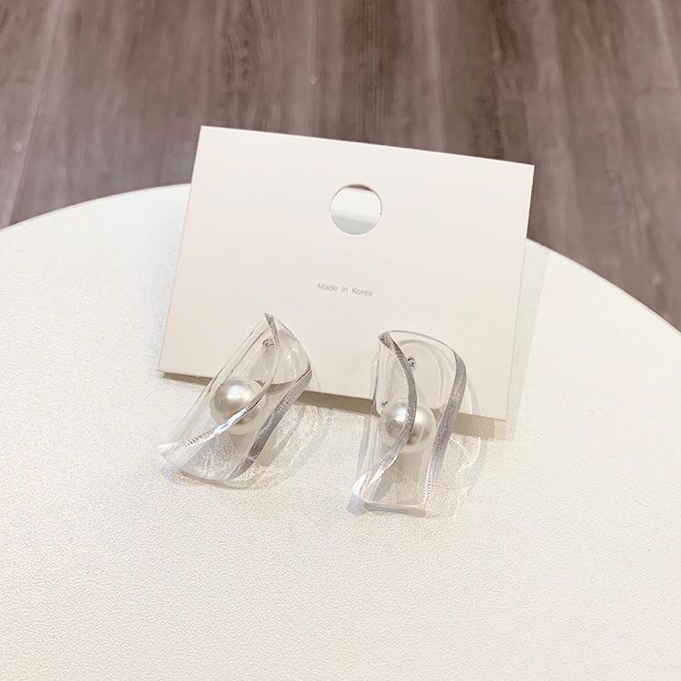 Ohrringe mit Acrylperlen im koreanischen Stil: Vielseitige Ohrstecker für Damen