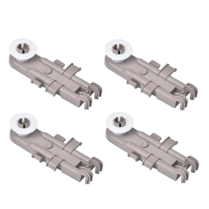 4 Pieces Effective Repair Part Dishwasher Upper Rack Wheel Smooth Sliding Dishwasher Accessory for Various Dishwashers 1