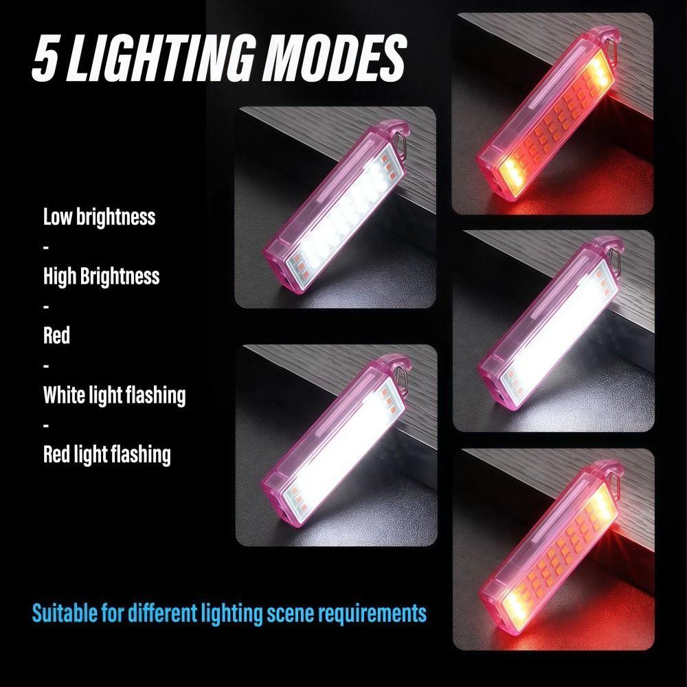 Portable LED Flashlight MINI Work Light New Keychain Light  Night Lighting
