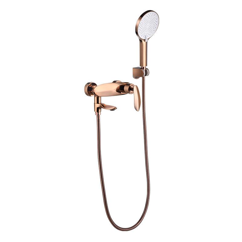 

Tuqiu Rose Gold Bathtub Shower Set Hot and Cold Gold Bathroom Shower Faucet Gray Bathroom Waterfall Bath & Shower Faucet Brass розового золота