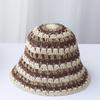 2024 New fashion Style bucket hat Multicolor Foldable Sun Crochet Hat For Beach, Travel And Vacation handmade straw hat