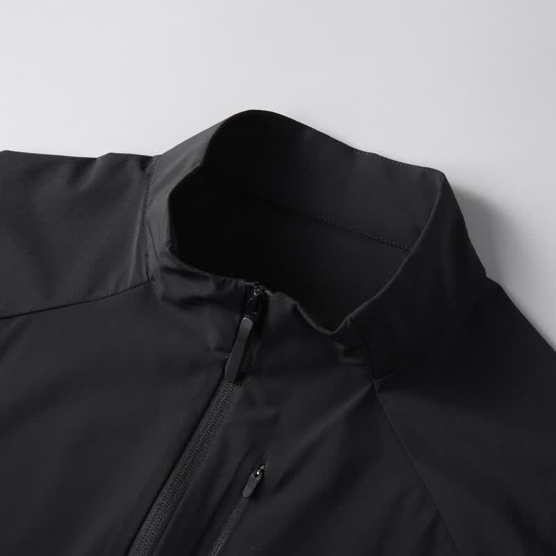 Men's Plus Size Ice Silk Sun Protection Stand Collar Jacket