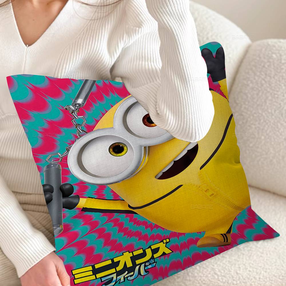 Cartoon L-Lovely Cute M-Minions Pillow Cover Sofa Cushion Cover Home Room Decoration Children Gift