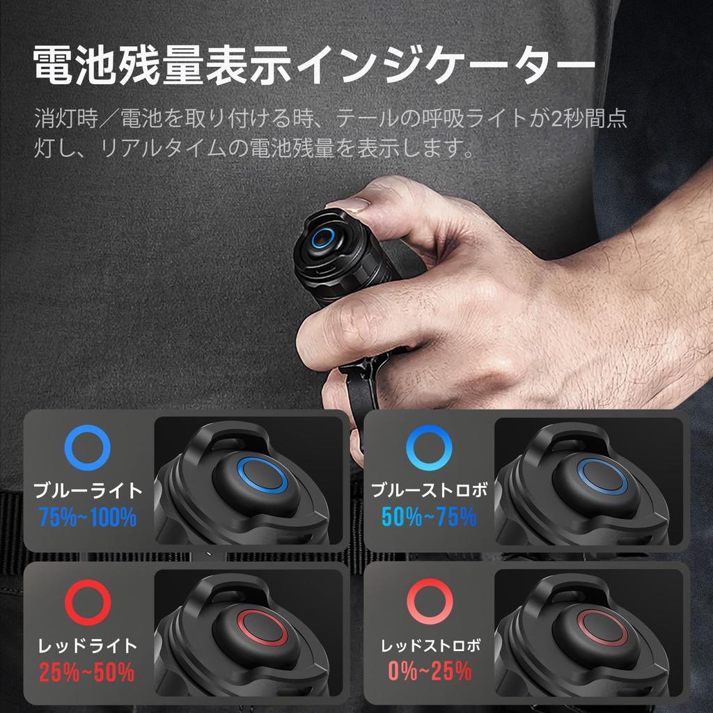 NEXTORCH ta30c max LED Hohe Helligkeit 3000 Leistungsstarke Taktische Taschenlampe mit Vier Stufen IPX8 USB für Katastrophen Stromausfall und im Freien und