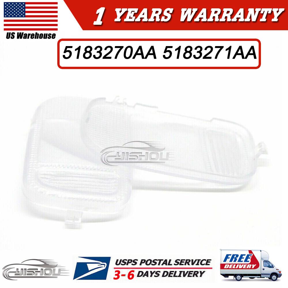 Fit For Dodge Ram 02-10 5183270AA 5183271AA Overhead Console Dome Light Lens Set