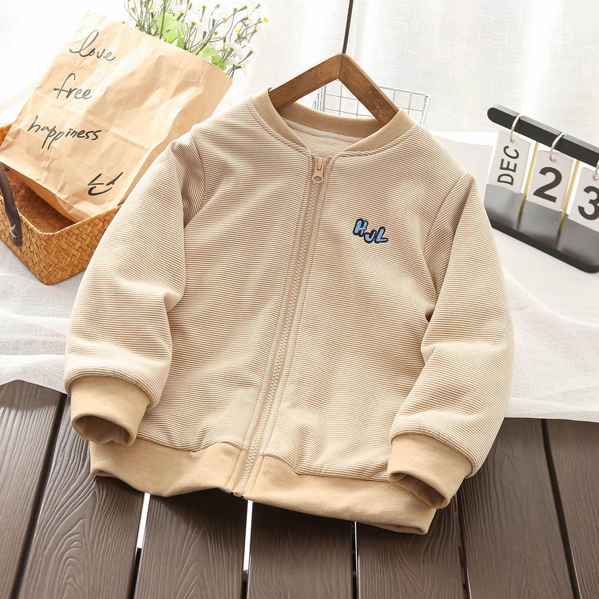 

Хлопкова тепла зимова куртка-підкладка для хлопчиків та шкільна форма 110 хакі