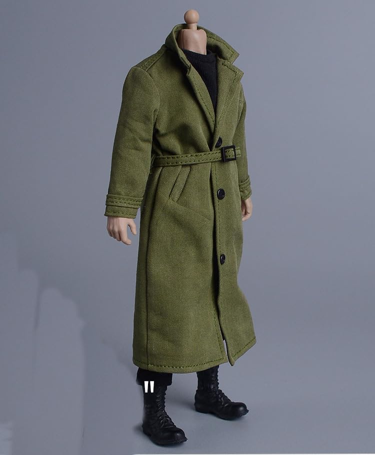 1/12 scale fashion coat, windbreaker, military British long trench coat (body, head, shoes, etc. not included)