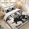 Custom Name Bedding Set 3 PiecesThe Cure Print Duvet Cover + 2 Pillowcases Soft Bed Decor