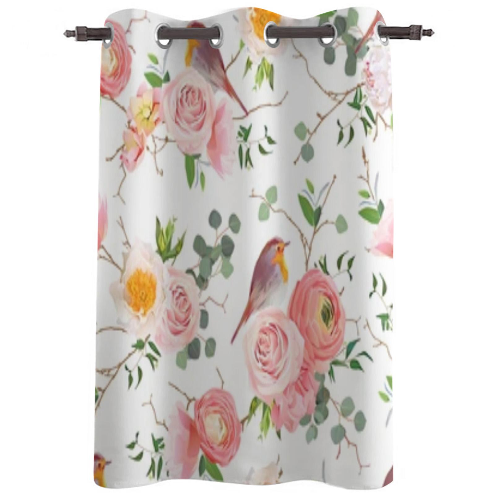 

Весенние цветы, растения, полевые цветы, современные оконные шторы для гостиной, спальни, кухонные шторы, шторы 135W x 60H(cm) x1