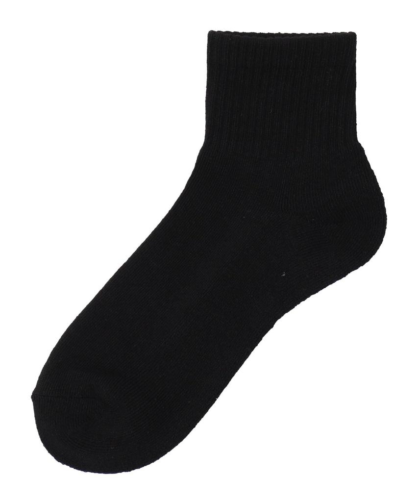 WEGO Motif Logo Embroidered Ankle Pile School Sizes Pattern 2 Socks, One-Point Socks, Women's, 23-25cm,