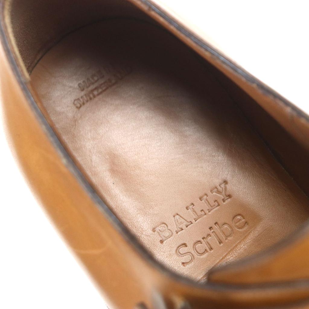 Doskonałe skórzane buty BALLY SCRIBE Double monk strap gładki nosek Brązowe męskie 8 Używane