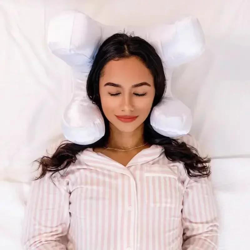 Flawless Face Pillow Soft Satin Silk Sleeping Pillow Anti Wrinkle Face Beauty Contour Rest Neck Relief Cushion Head Rest Gift