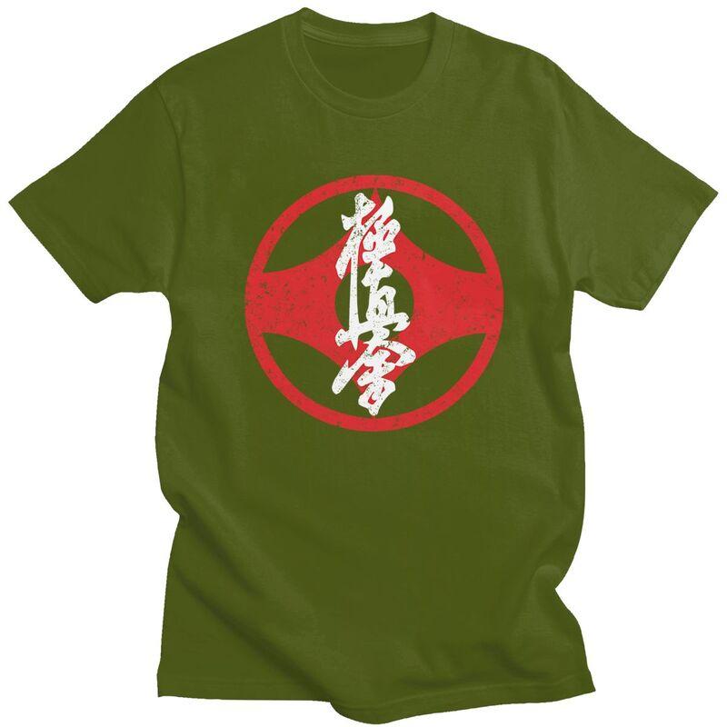 Custom Male Kyokushi Karate T Shirt Short Sleeve Cotton Tshirts Classic Tshirt Casual Martial Arts Tees Clothing