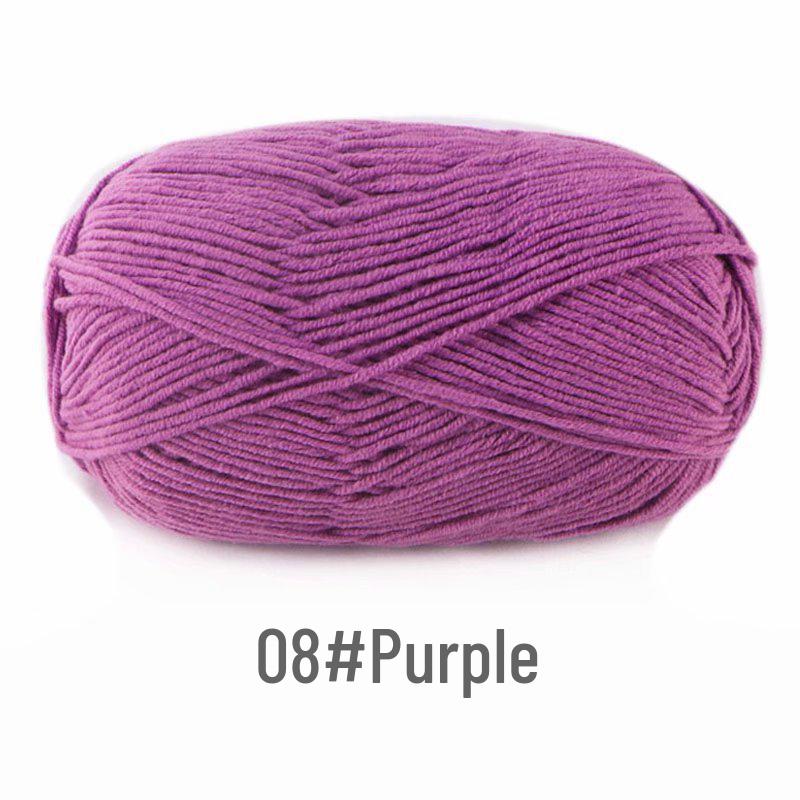 Suhe 4-Ply Combed Milk Cotton Yarn for Crochet & DIY Knitting Projects