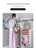 Women's Summer High-Waist Plaid Casual Pants: Slimming Straight or Wide Leg Draped Design