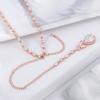 Weiman Rhodium Silver Plated Classic Style Halo Pear Cut Cubic Zirconia Pendant Brass Back Drop for Bridal Wedding Necklace