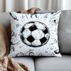 Soccer Explosion Art Pillow Cover Ideal for Home Office Sofa Bed Perfect for Sports Fans Festivals  Birthday Parties