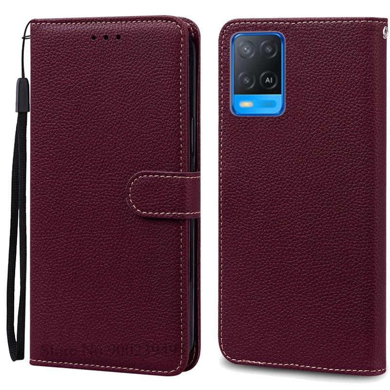 Pro pouzdro OPPO A54 A54 5G Peněženka Kožené výklopné pouzdro Pro pouzdro OPPO A54 5G CPH2239 CPH2195 OPPOA54 A 54 Nárazuvzdorné pouzdro na telefon Fundas