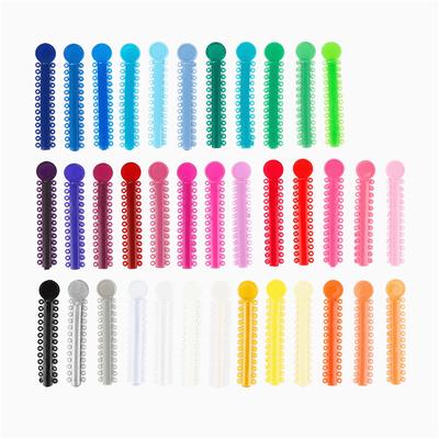 Kjeveortopedisk ligaturbånd Dental elastomer ligaturbånd Elastiske O-ringer Bøyler Gummibånd