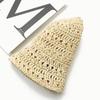 Foldable sun hat beach hat summer lace straw hat women's small fresh sun protection hat travel vacation sun hat