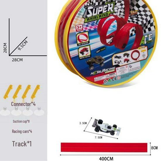Hot Selling DIY Track Racing Toy for Boys - Cool Inertial Assembly Set for Kids
