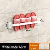 Wall-Mounted Luxury Slipper Rack: Punch-Free Bathroom Shoe Draining Storage Solution