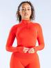 DfyneTK Matte Slim Fit Half-Zip Long Sleeve Fitness Jacket
