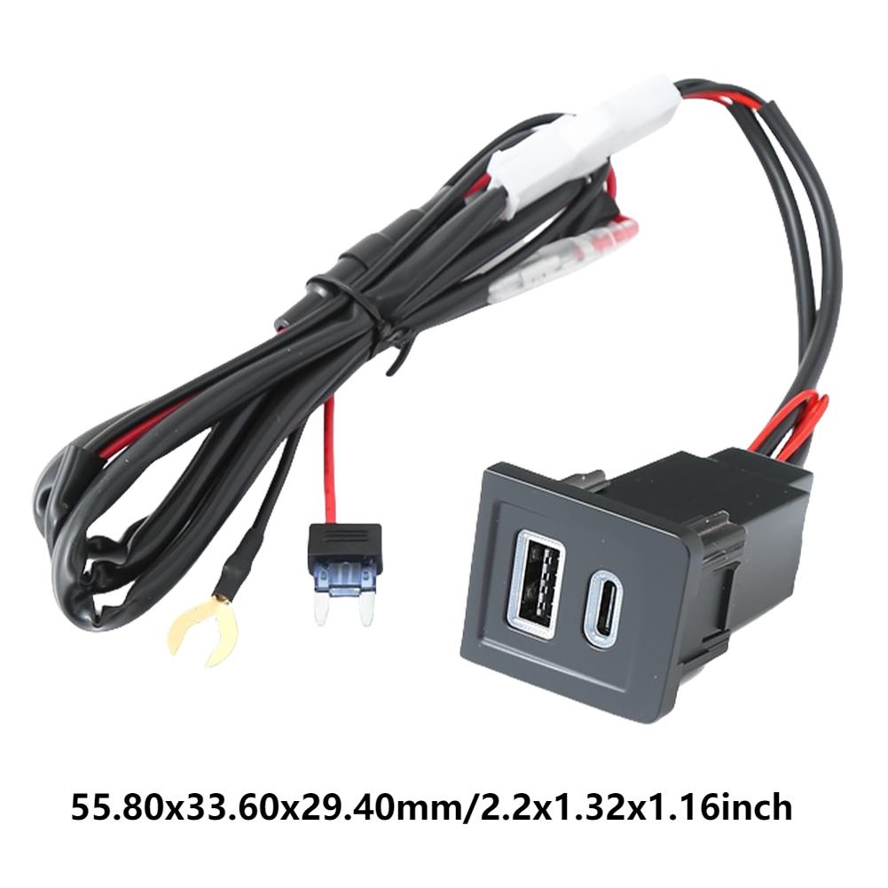 

PD+QC3.0 Двойная USB розетка для быстрой зарядки Адаптер питания для быстрой зарядки Подходит для VW Multivan T5 2003-2015