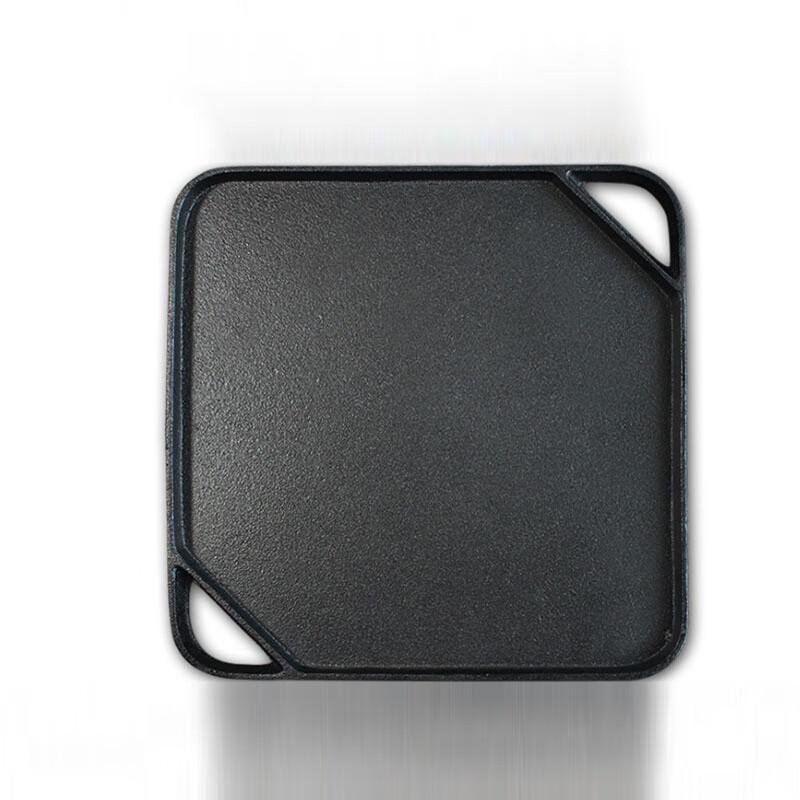 ZISIZ Cast Iron Square Reversible Grill Pan