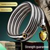 Han Jie Universal Shower Head Hose - 4-Point Connection, Explosion-Proof, Rain Shower Booster Water Pipe.