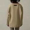 Fear Of God Essentials Big E Sweater Wheat Solid Color Letter Crew Neck Kids Sweater FOG-SS22-161